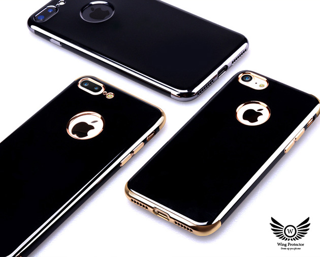 เคส iPhone 7 เคส iPhone7 Plus สีดำเงาเนื้อนิ่ม